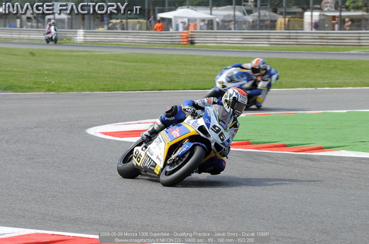 2009-05-09 Monza 1306 Superbike - Qualifyng Practice - Jakub Smrz - Ducati 1098R